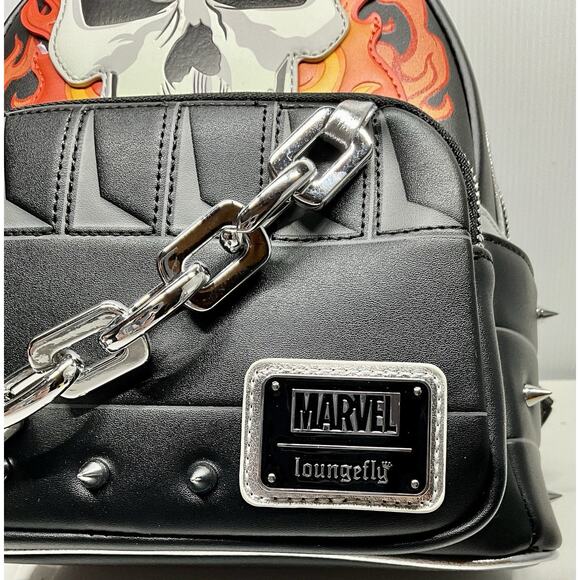 Loungefly Ghost Rider Glow Cosplay Mini Backpack - 1000 Exclusive - NWT main image 11